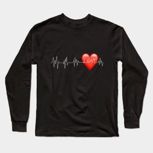 Love In A Heartbeat Long Sleeve T-Shirt